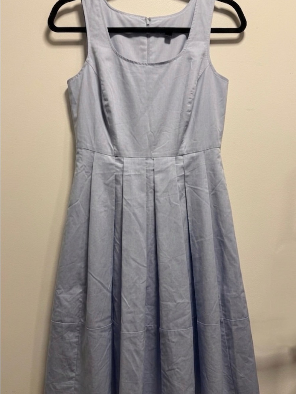 Ann Taylor Light Blue Pleated Sundress